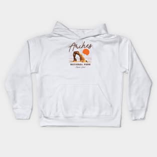 Retro Vintage Moab Utah Kids Hoodie